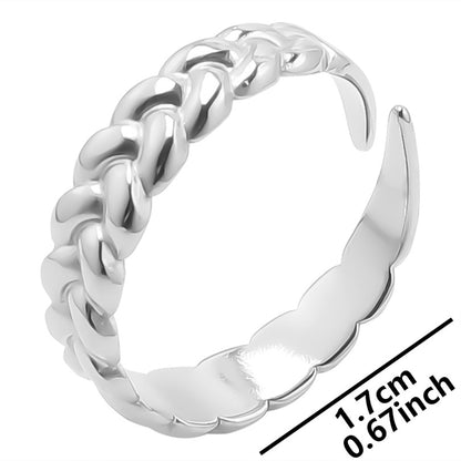 Classic Style Solid Color Stainless Steel Polishing Rings