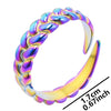 Classic Style Solid Color Stainless Steel Polishing Rings