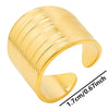 Commute Solid Color Stainless Steel Plating Gold Plated Rings