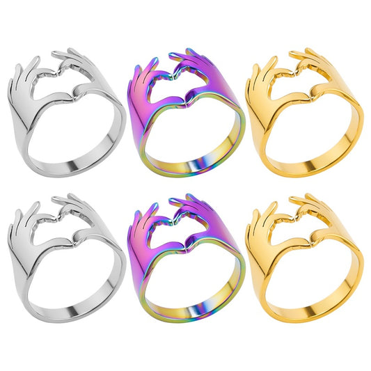 Simple Style Solid Color Stainless Steel Rings