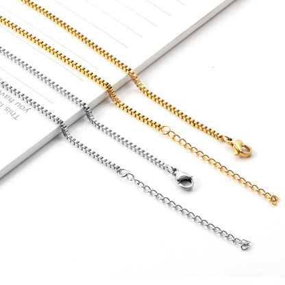 Simple Style Geometric Stainless Steel Plating Necklace 1 Piece