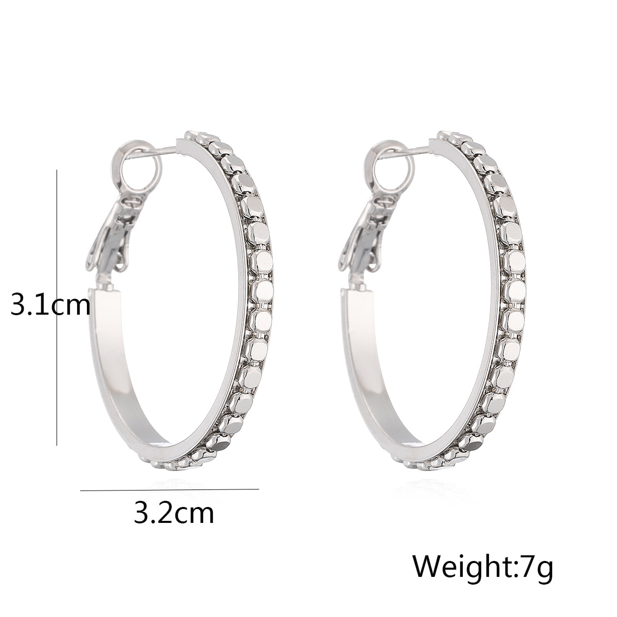 1 Pair Simple Style Commute Solid Color Plating Copper 18k Gold Plated Hoop Earrings