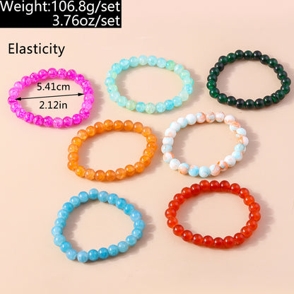 Simple Style Round Ore Wholesale Bracelets