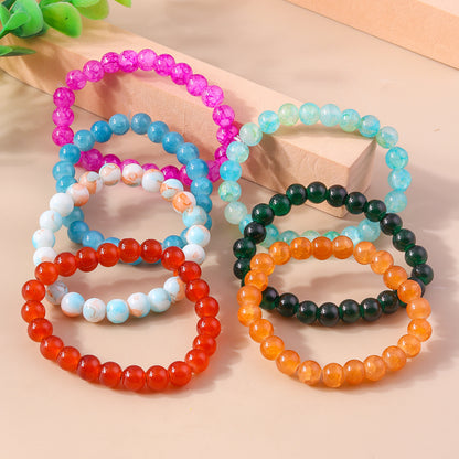 Simple Style Round Ore Wholesale Bracelets