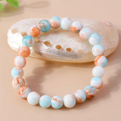 Simple Style Round Ore Wholesale Bracelets