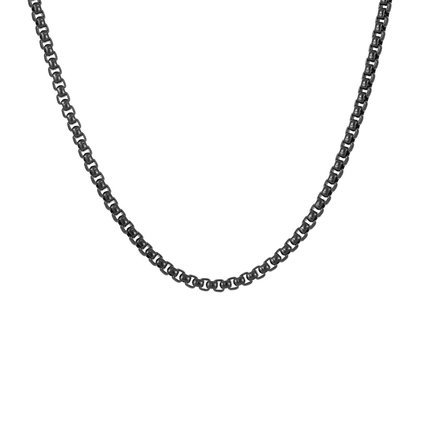 Hip-hop Simple Style Solid Color Stainless Steel Chain Necklace