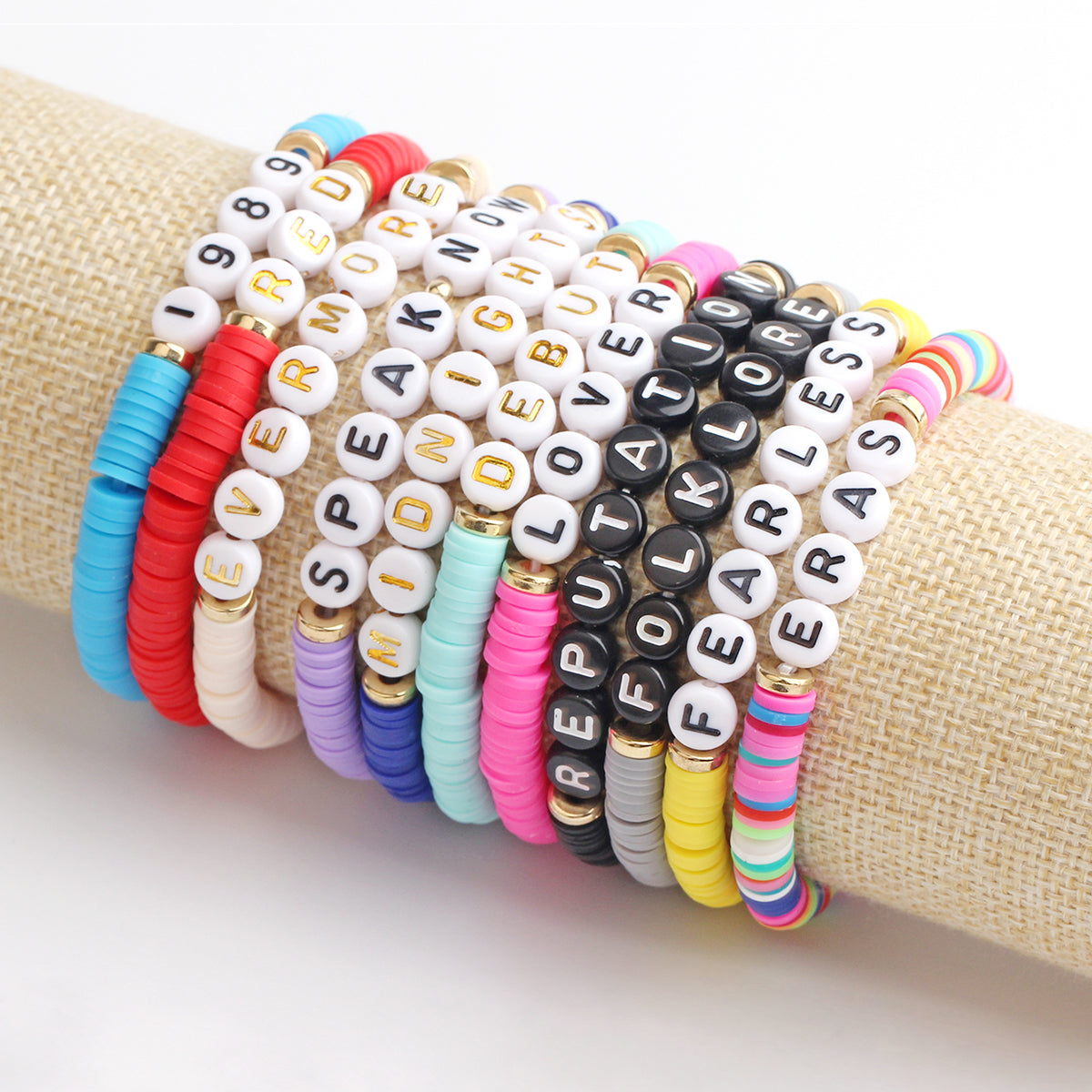 Cute Bohemian Simple Style Letter Beaded Beaded Unisex Bracelets