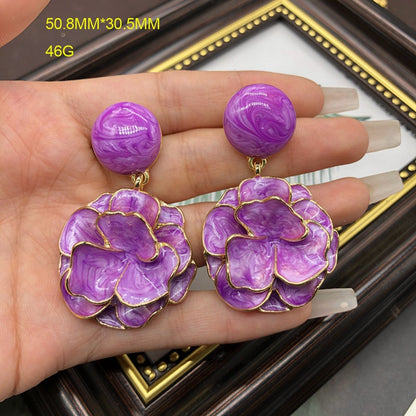 Elegant Retro Luxurious Flower Alloy Wholesale Earrings Brooches