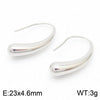 1 Pair Bridal Shiny C Shape Plating Stainless Steel 18k Gold Plated Ear Studs