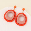 Wholesale Jewelry Lady Geometric Resin Drop Earrings