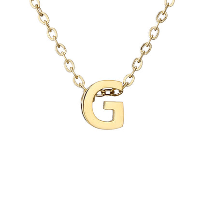 Casual Simple Style Letter Stainless Steel Plating Gold Plated Necklace