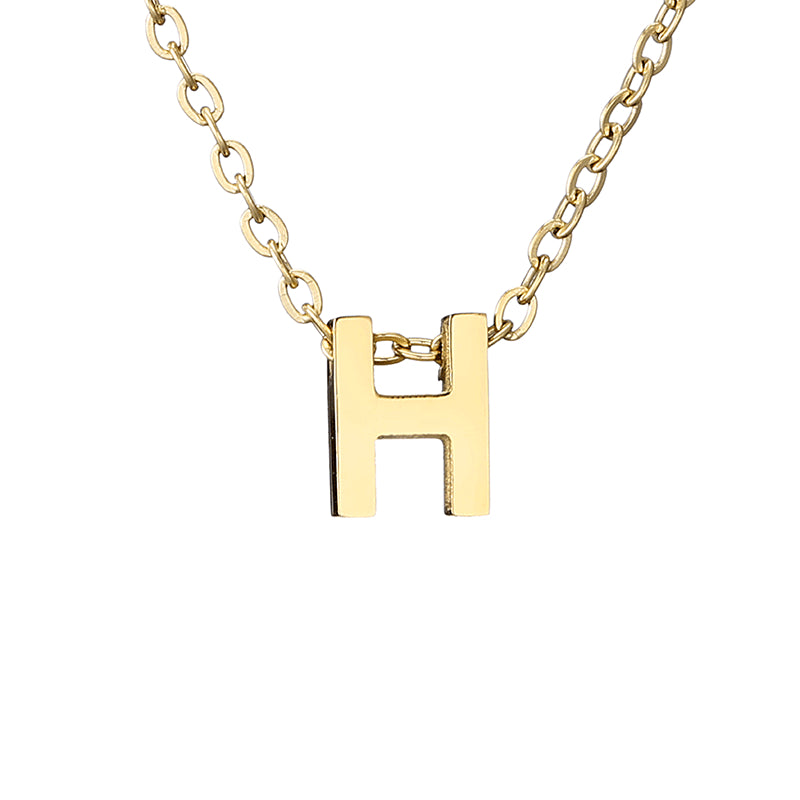 Casual Simple Style Letter Stainless Steel Plating Gold Plated Necklace