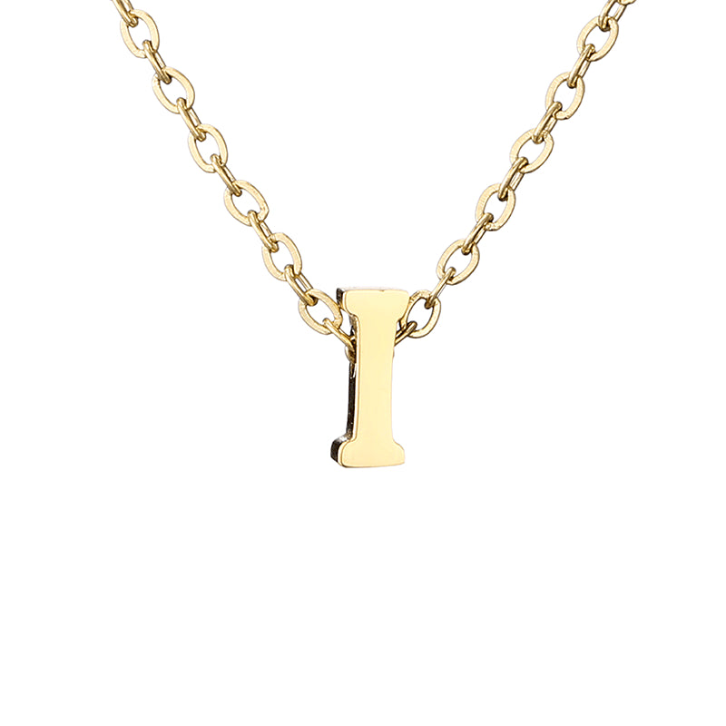 Casual Simple Style Letter Stainless Steel Plating Gold Plated Necklace