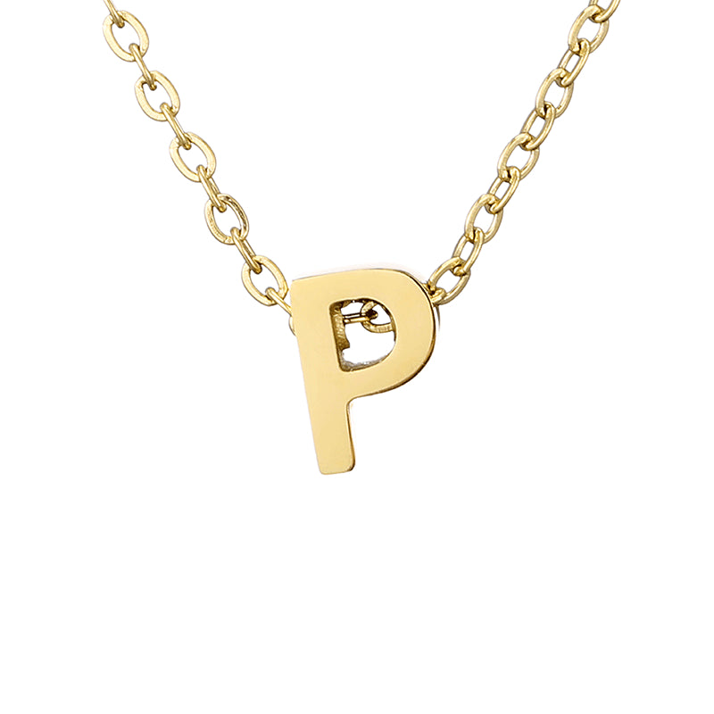 Casual Simple Style Letter Stainless Steel Plating Gold Plated Necklace