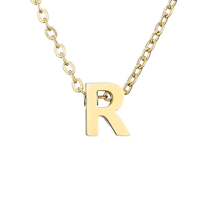 Casual Simple Style Letter Stainless Steel Plating Gold Plated Necklace