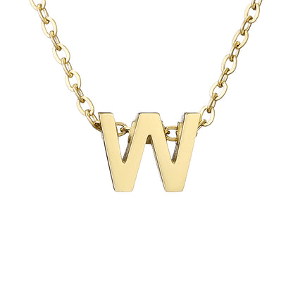 Casual Simple Style Letter Stainless Steel Plating Gold Plated Necklace