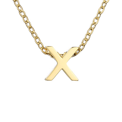 Casual Simple Style Letter Stainless Steel Plating Gold Plated Necklace