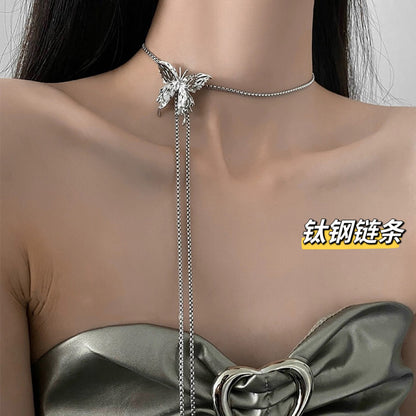 Fashion Waves Titanium Steel Plating Necklace 1 Piece