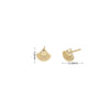 1 Pair Sweet Sector Plating Sterling Silver Ear Studs