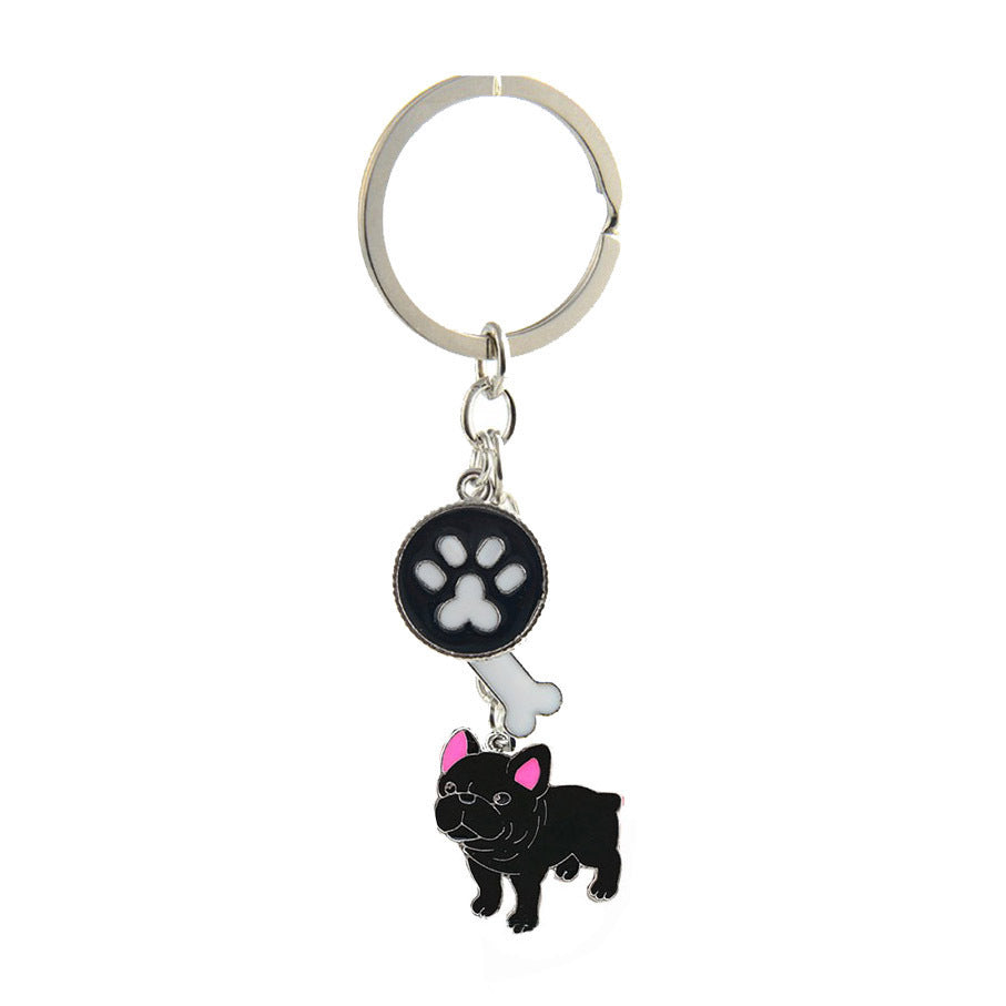 Cute Dog Metal Unisex Bag Pendant Keychain