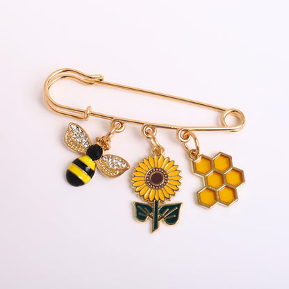 Simple Style Flower Alloy Enamel Women'S Brooches