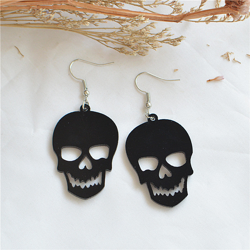 Wholesale Jewelry Retro Cartoon Arylic Stoving Varnish Drop Earrings