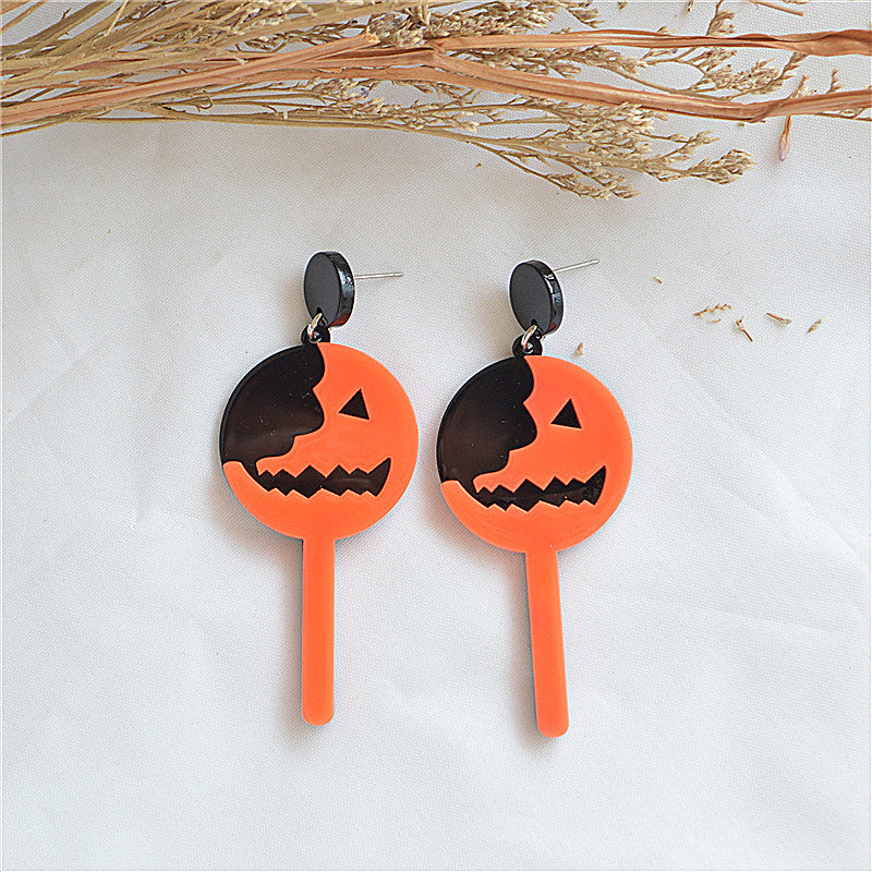 Wholesale Jewelry Retro Cartoon Arylic Stoving Varnish Drop Earrings