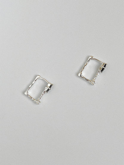 1 Pair Ig Style Basic Geometric Plating Inlay Sterling Silver Agate Ear Studs