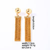 1 Pair Glam Shiny Round Rectangle Plating Inlay Copper Zircon White Gold Plated Gold Plated Drop Earrings