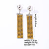 1 Pair Glam Shiny Round Rectangle Plating Inlay Copper Zircon White Gold Plated Gold Plated Drop Earrings