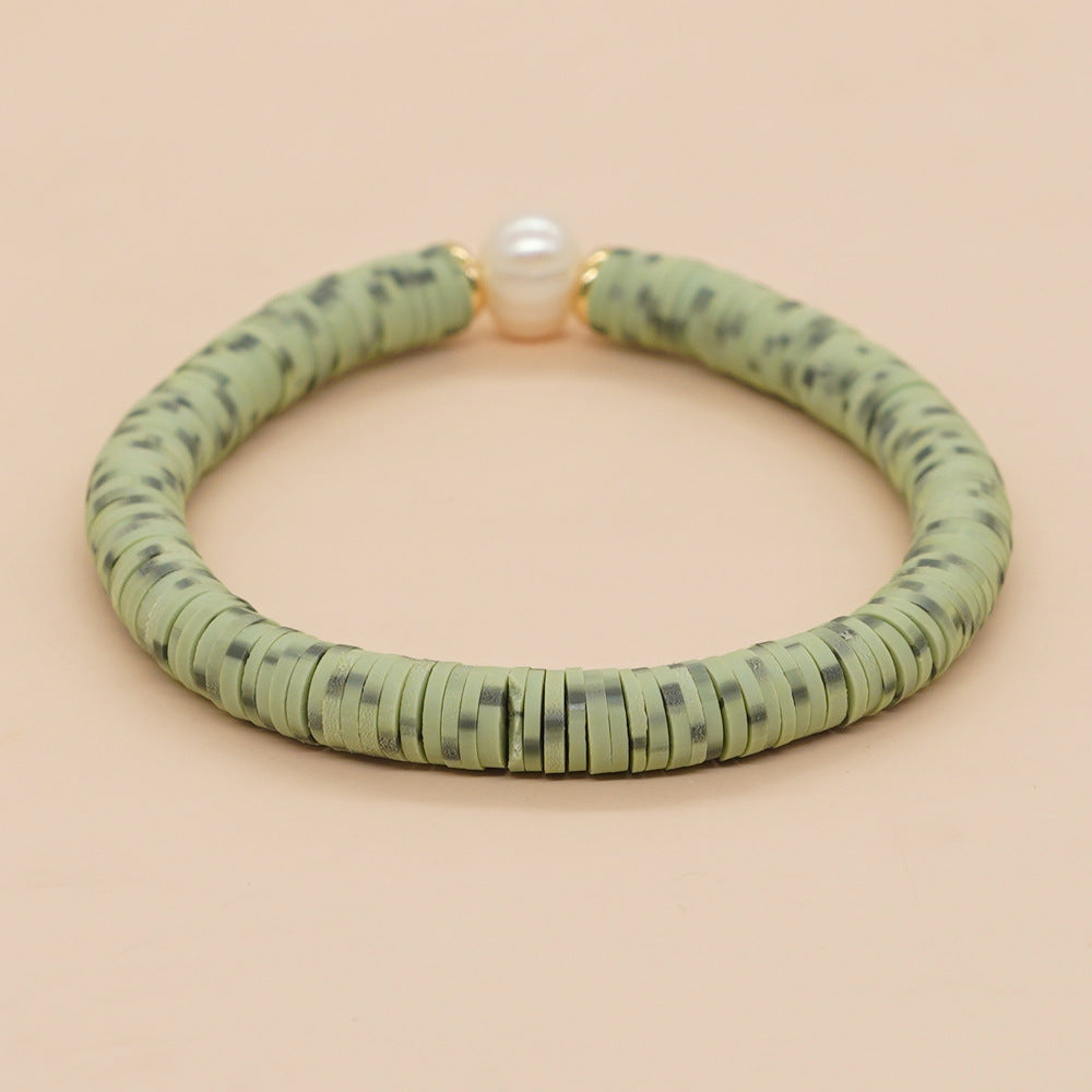 Ethnic Style Round Soft Clay Beaded Women's Bracelets