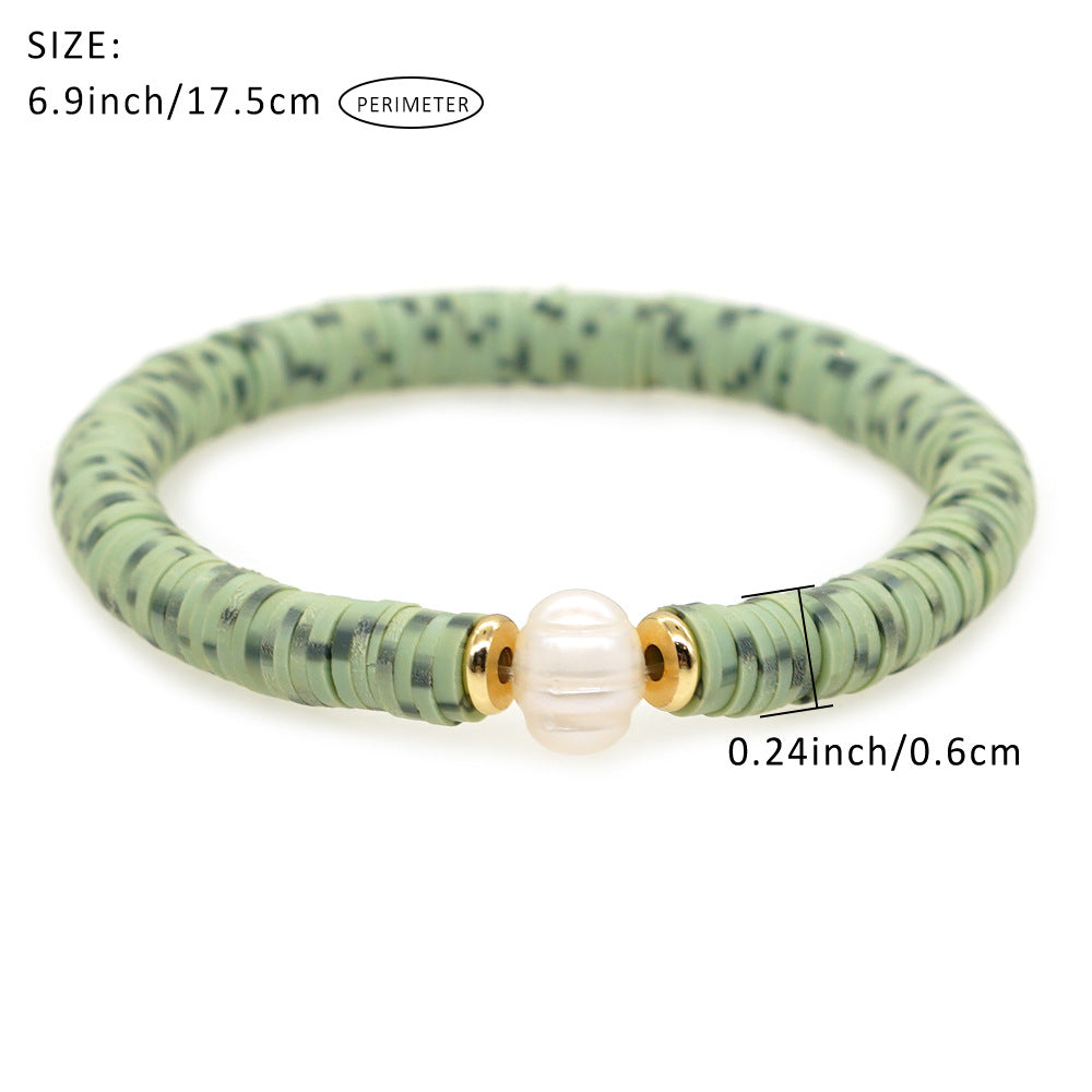 Ethnic Style Round Soft Clay Beaded Women's Bracelets