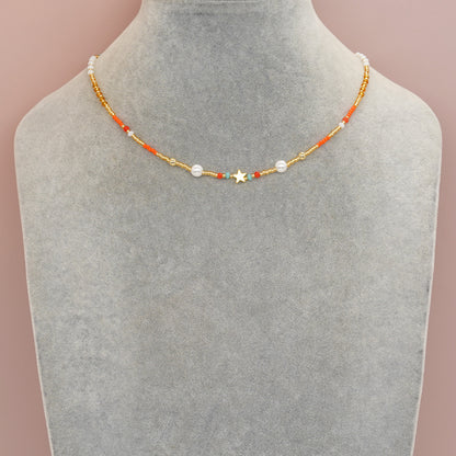 Ethnic Style Geometric Glass Glass Women's Necklace