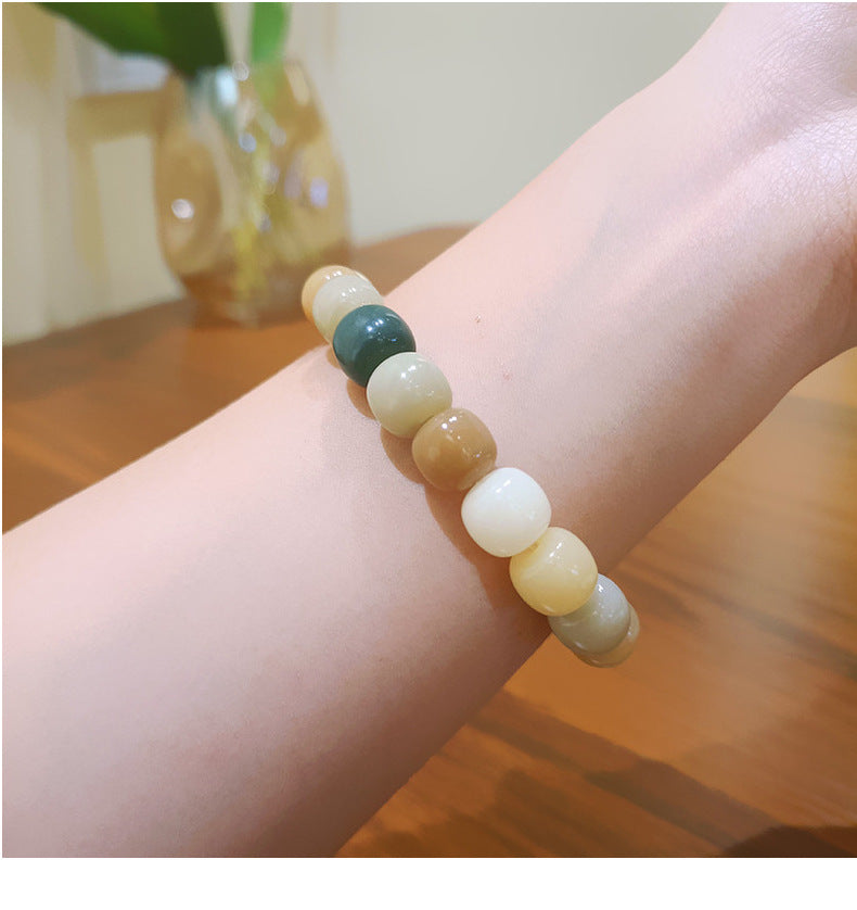 Retro Multicolor Natural Stone Beaded Bracelets