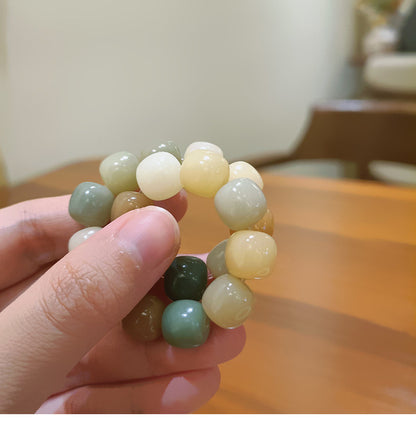 Retro Multicolor Natural Stone Beaded Bracelets