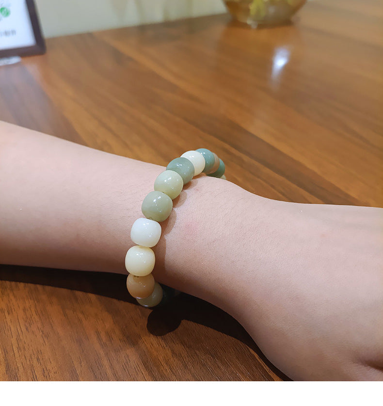 Retro Multicolor Natural Stone Beaded Bracelets