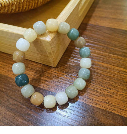 Retro Multicolor Natural Stone Beaded Bracelets