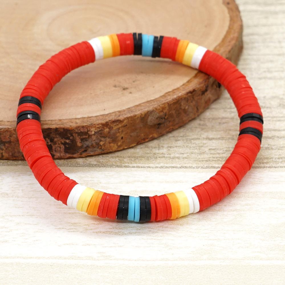 Lady Multicolor Soft Clay Unisex Bracelets