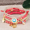 Casual Palm Eye Alloy Seed Bead Women's Bracelets