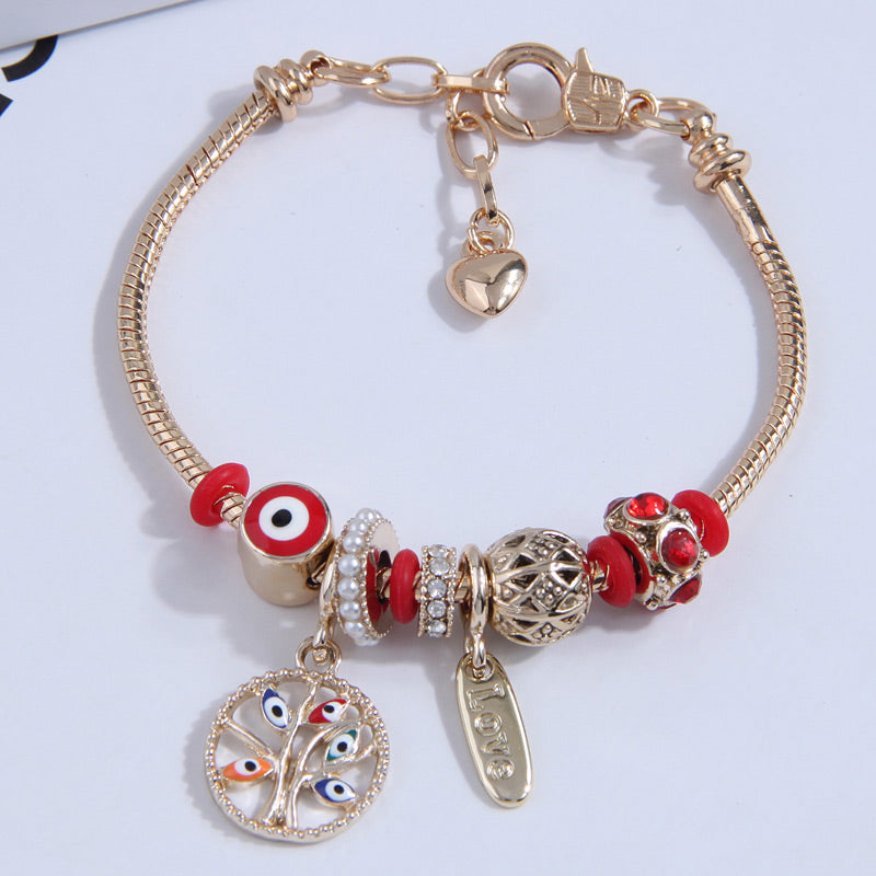 Simple Style Eye Alloy Steel Bracelets