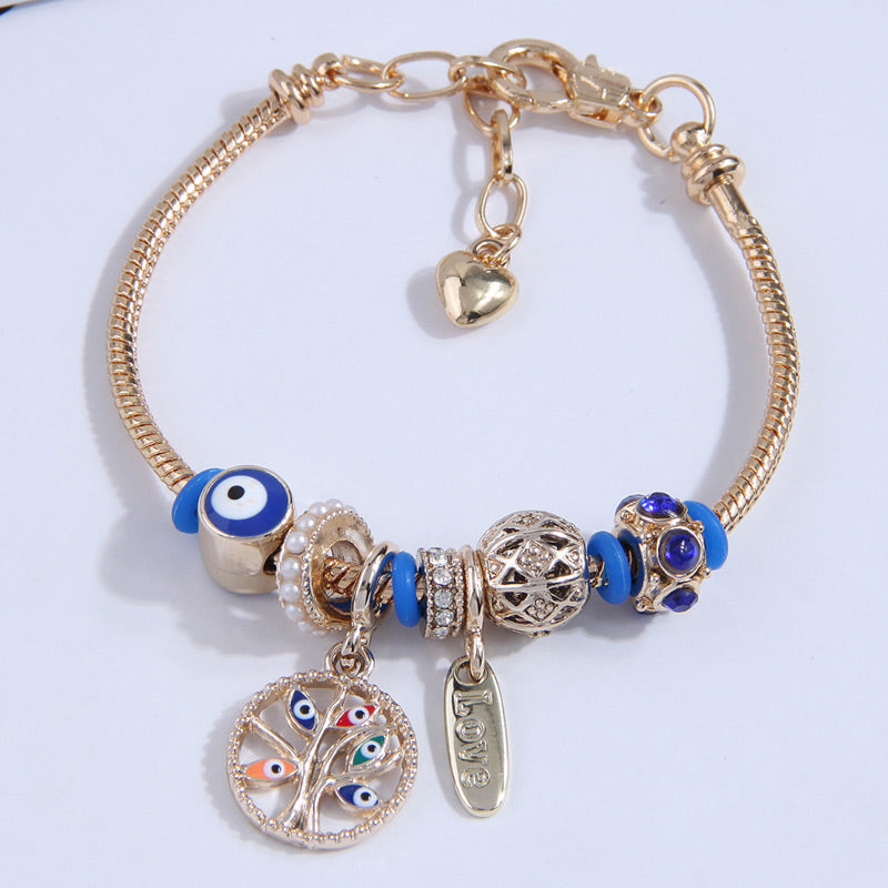 Simple Style Eye Alloy Steel Bracelets