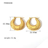 1 Pair Simple Style Commute Solid Color Plating Stainless Steel 18k Gold Plated Ear Studs