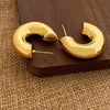 Simple Style C Shape Copper Plating Ear Studs 1 Pair