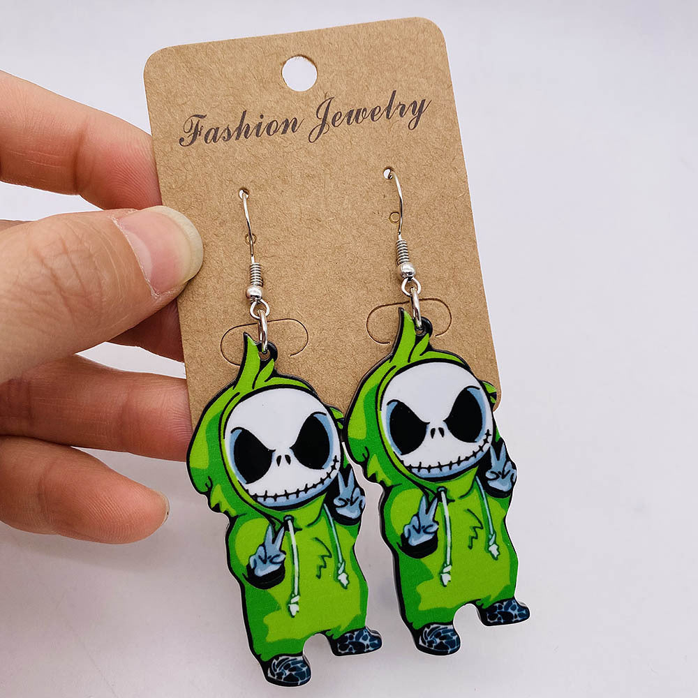 Wholesale Jewelry Cartoon Style Cartoon Arylic Drop Earrings