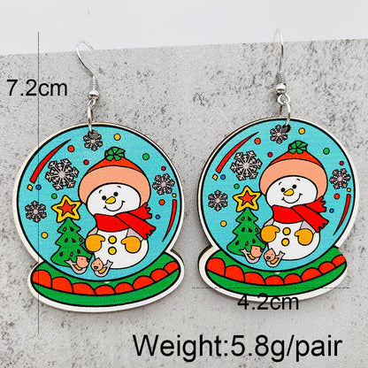 Wholesale Jewelry Cartoon Style Cartoon Character Wood Drop Earrings