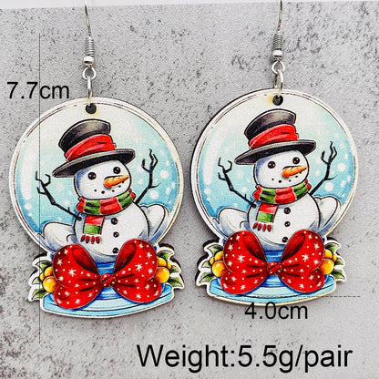 Wholesale Jewelry Cartoon Style Cartoon Character Wood Drop Earrings