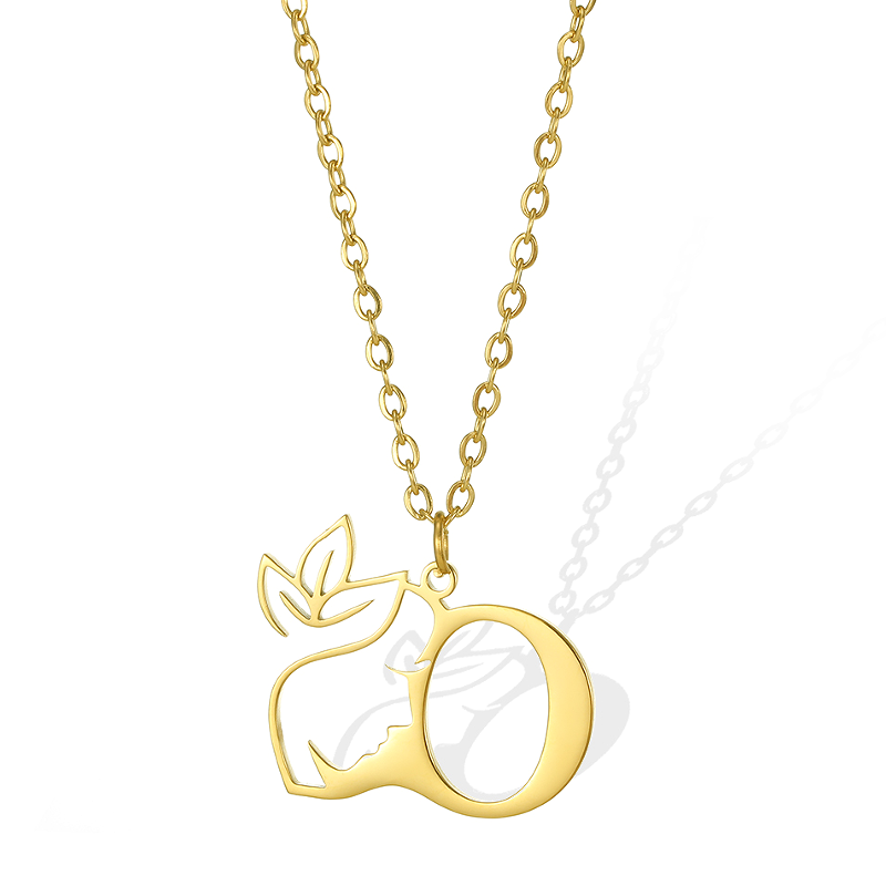 Simple Style Human Face Rabbit Stainless Steel 18k Gold Plated Pendant Necklace