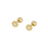 1 Pair Ig Style Classic Style Korean Style Flower Snake Butterfly Plating Inlay Copper Zircon White Gold Plated Gold Plated Ear Studs