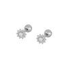 1 Pair Ig Style Classic Style Korean Style Flower Snake Butterfly Plating Inlay Copper Zircon White Gold Plated Gold Plated Ear Studs