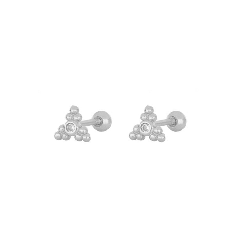 1 Pair Ig Style Classic Style Korean Style Flower Snake Butterfly Plating Inlay Copper Zircon White Gold Plated Gold Plated Ear Studs